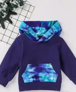 هودي أطفال بغطاء رأس ملون