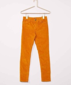 بنطلون قطيفه مطلع بلون موحد Unisex