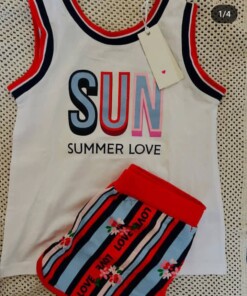 طقم اسبورت بناتى شورت وتيشيرت كت