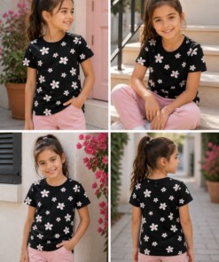 تيشيرت بناتى برسمه ورد